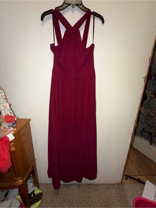 Lulus Dresses & Skirts - Lulu's Burgundy Crisscross Back Maxi Dress